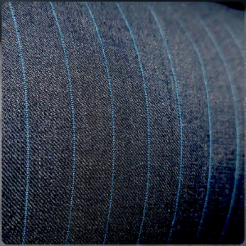 Ash Blue Stripe Extrafine High Quality Cashmere Wool 300S