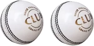 inghals CLUB LEATHER BALL 2 PIECE, 2 BALLS WHITE Cricket Leather Ball  (Pack of 2)