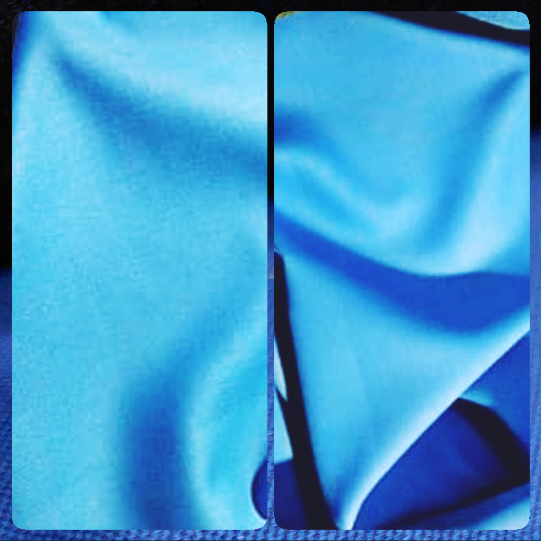 Torquise Blue Original Quality Italian Manteko Fabric