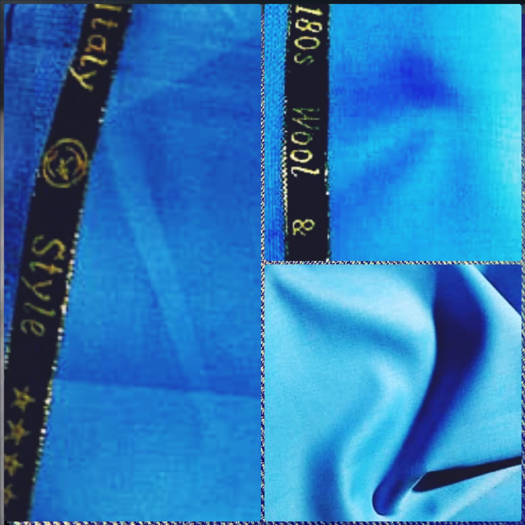 Sky Blue Extrafine Super Italian Wool Cashmere 180s Fabric