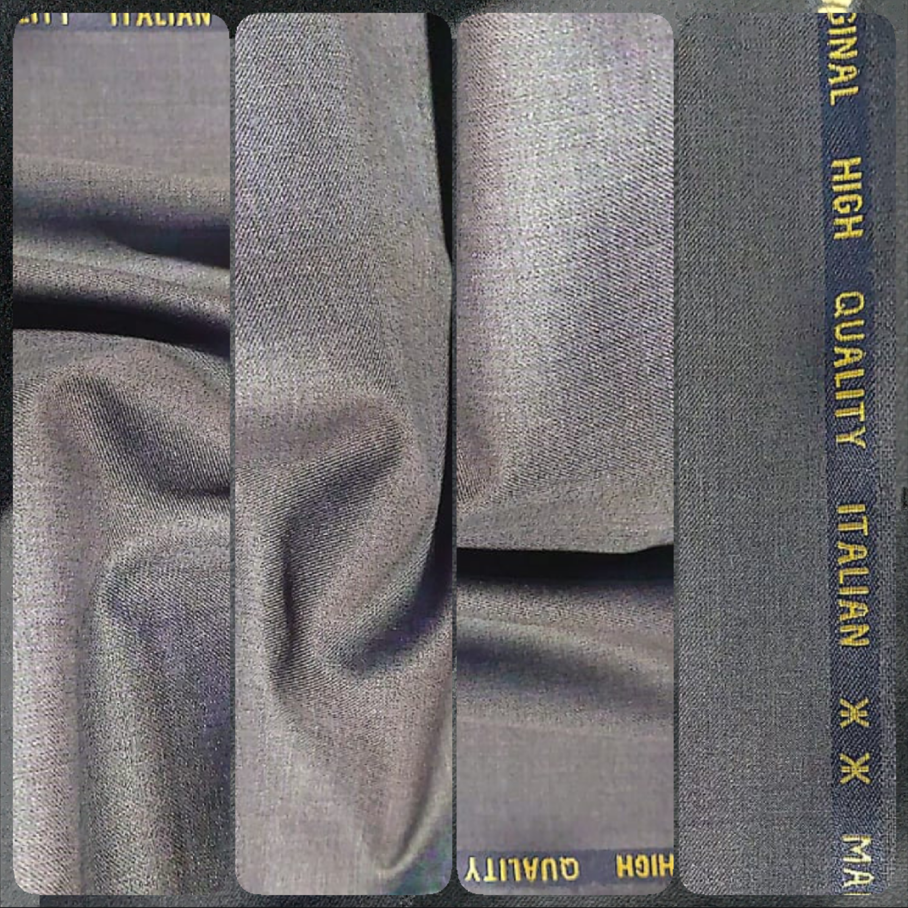 Original Quality Italian Manteko Fabric, Color Gray (Ash)