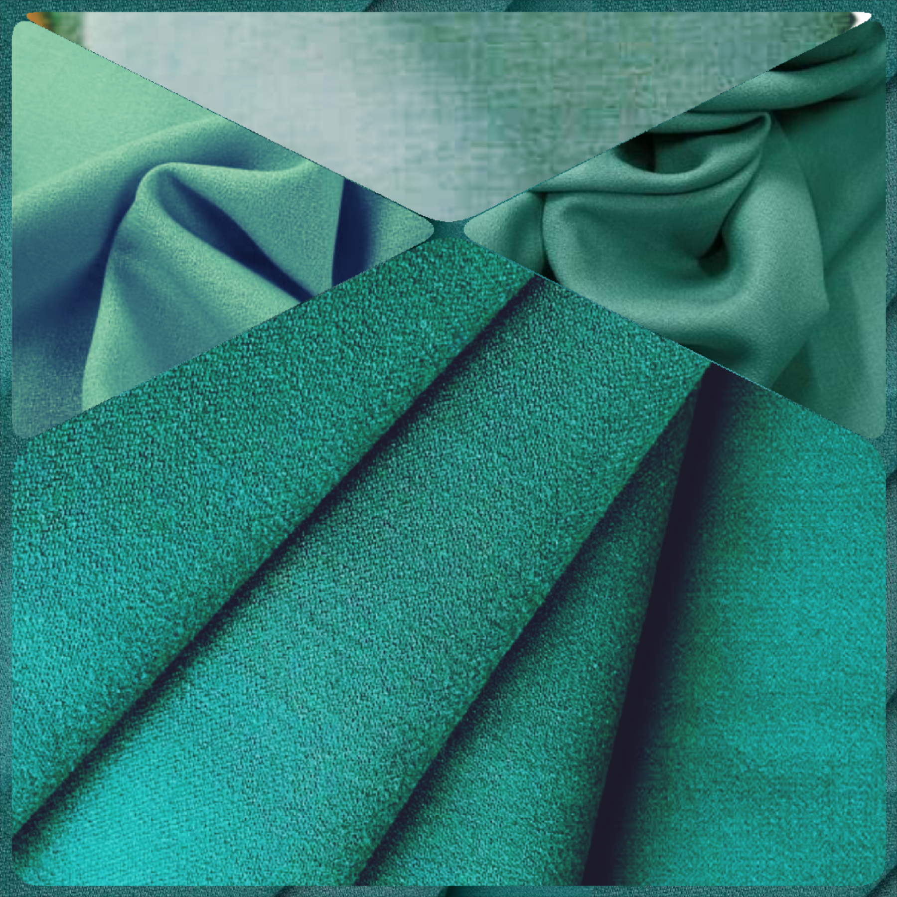 Pearl Green Original Italian Wool Manteko Fabric