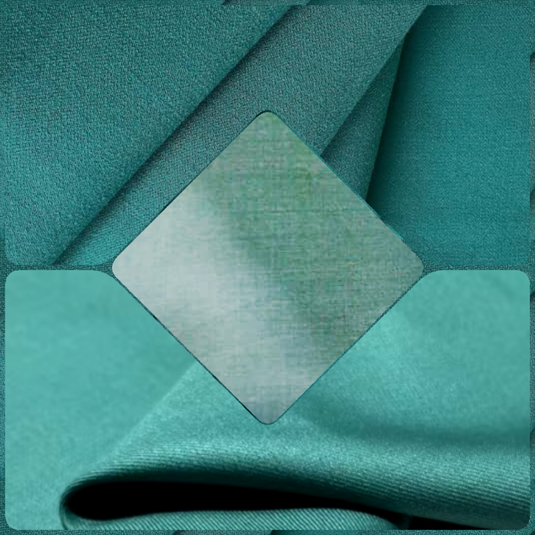 Pearl Green Original Italian Wool Manteko Fabric