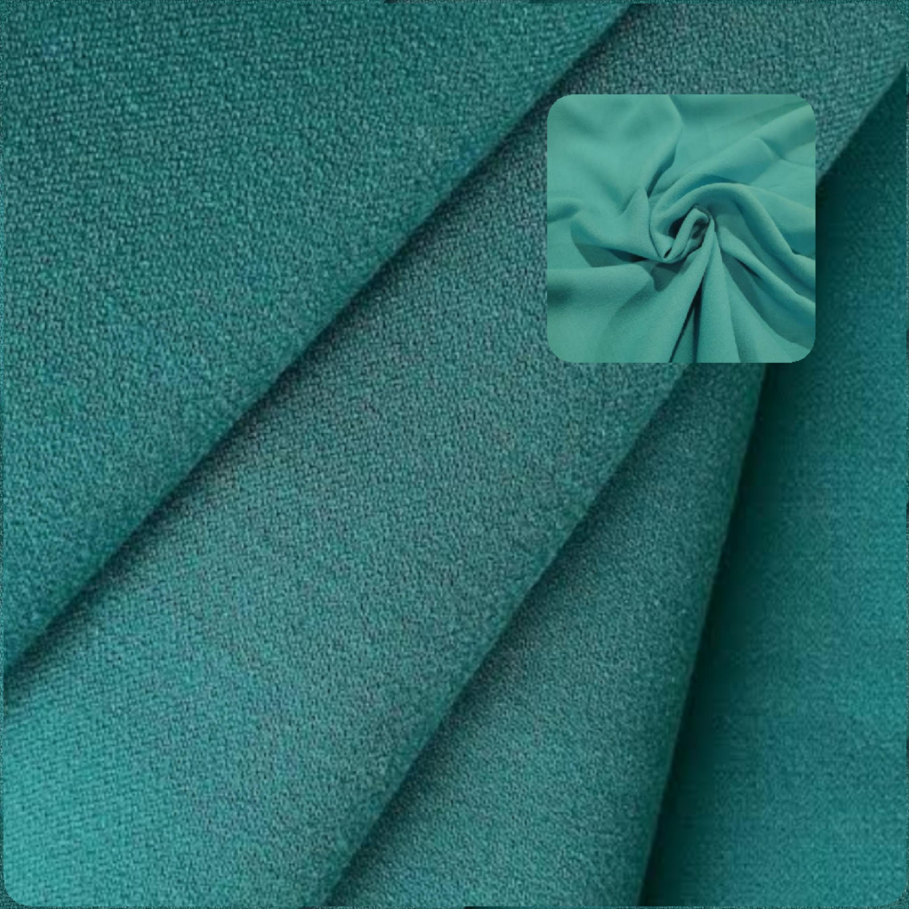 Pearl Green Original Italian Wool Manteko Fabric