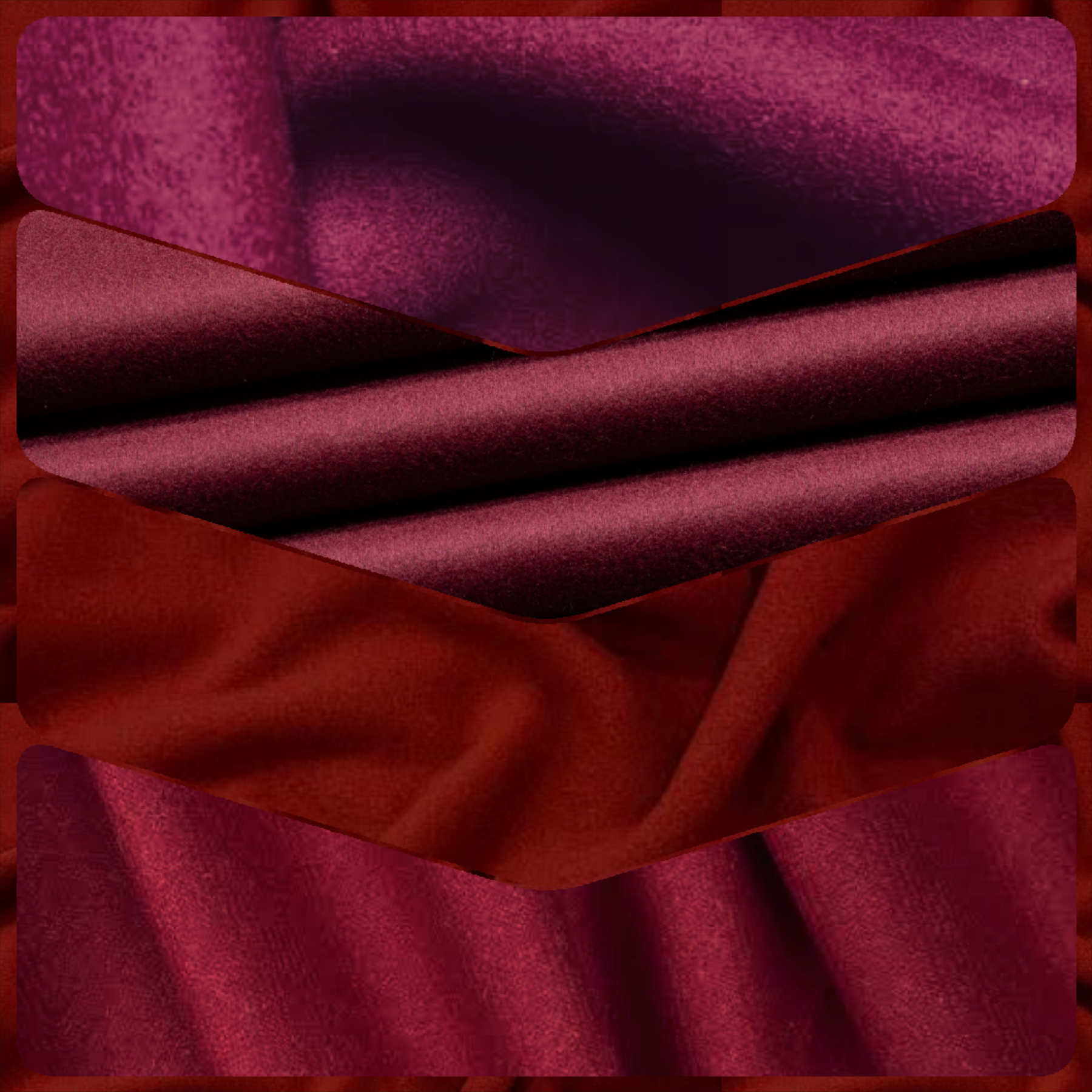 Ox Blood Original Italian Manteko Fabric