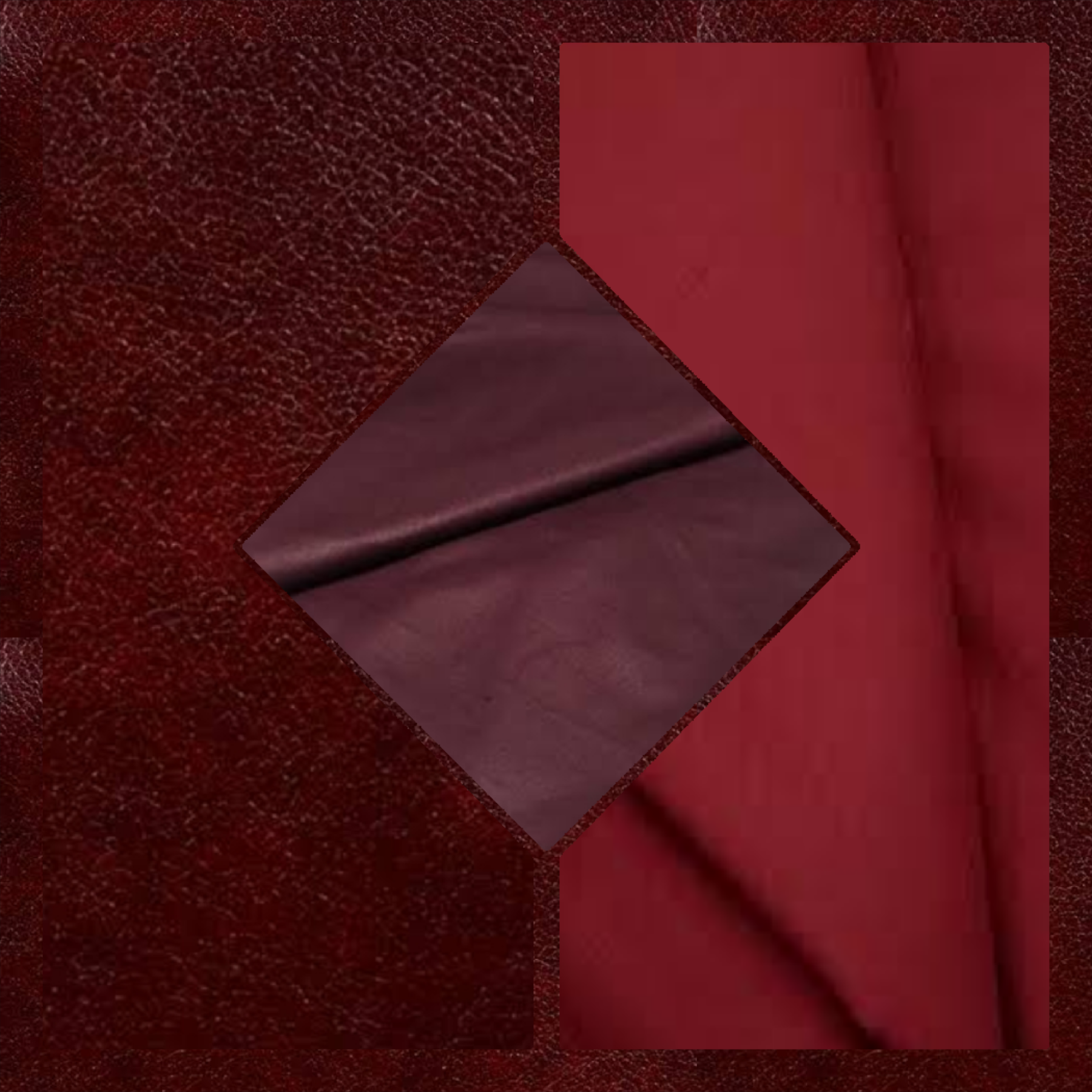 Ox Blood Original Italian Manteko Fabric