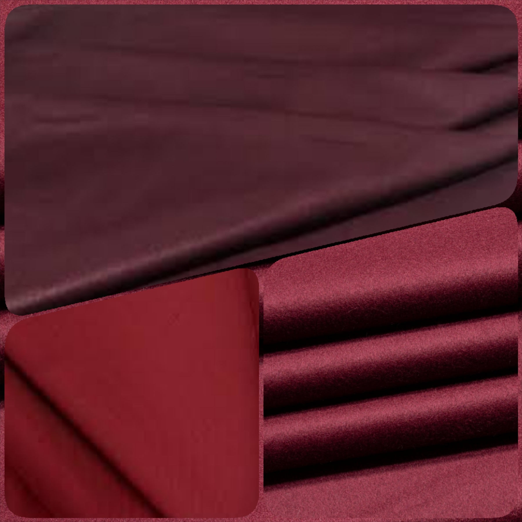 Ox Blood Original Italian Manteko Fabric