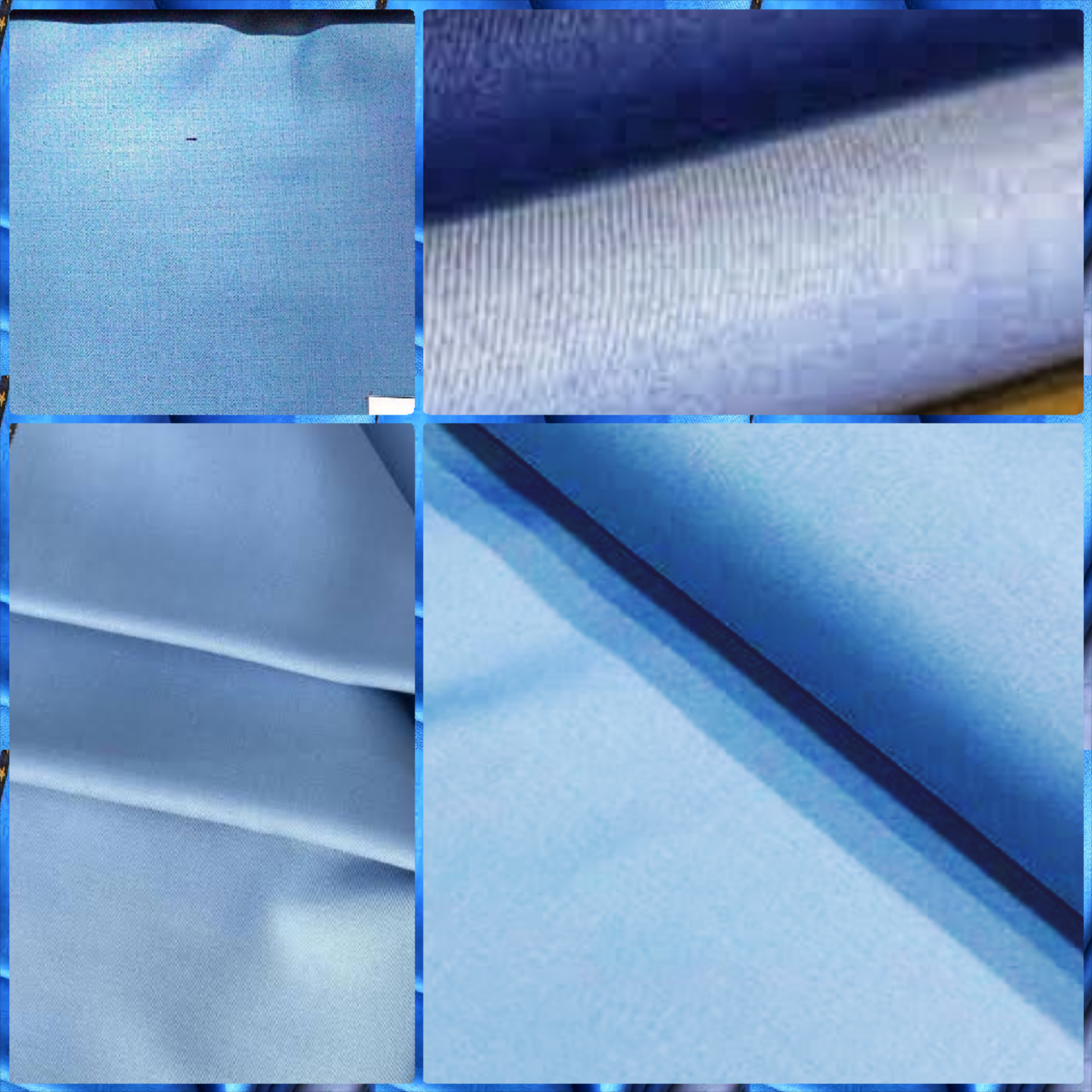 Sky Blue Original Quality Italian Manteko Fabric