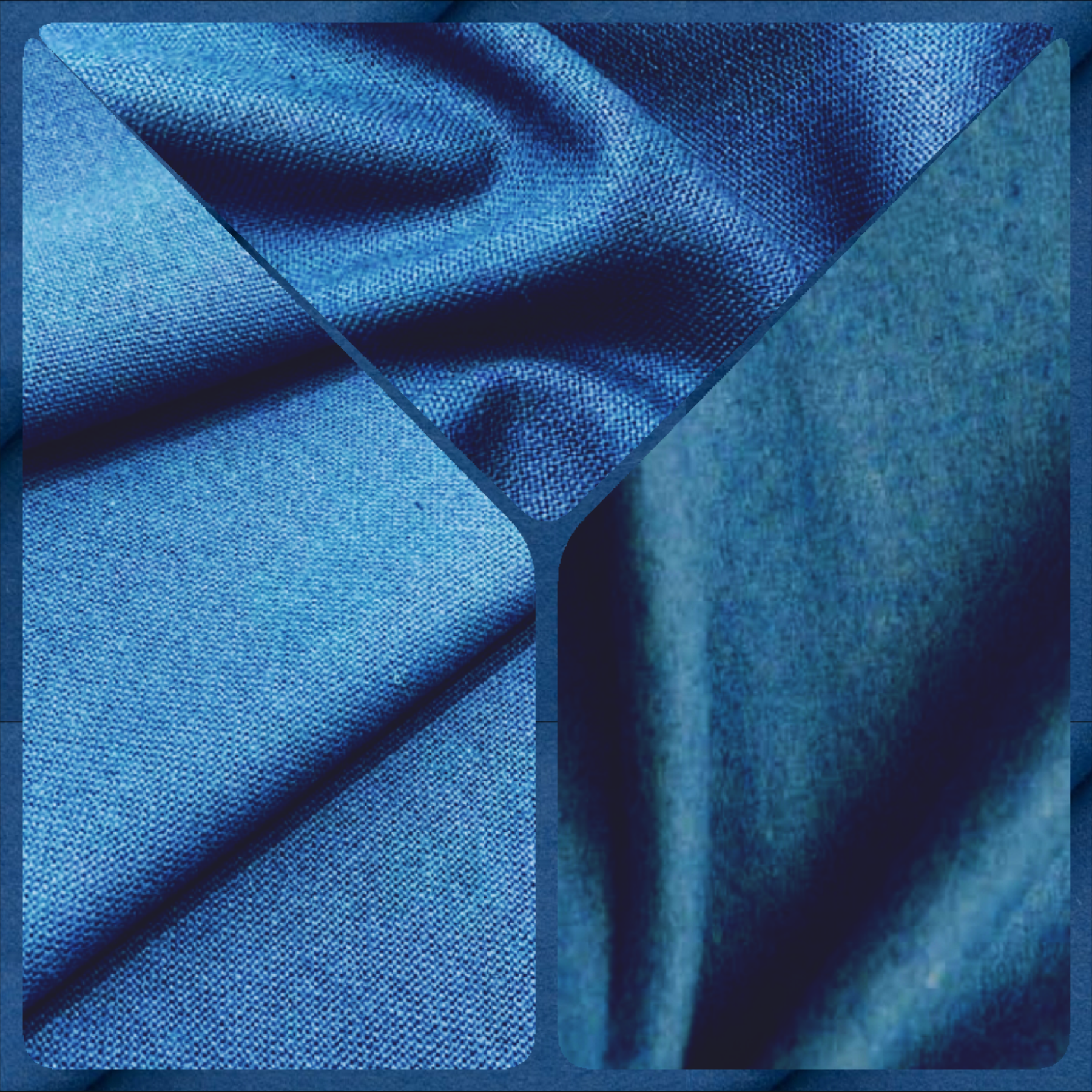 Sky Blue Italian High Quality Virgin Wool